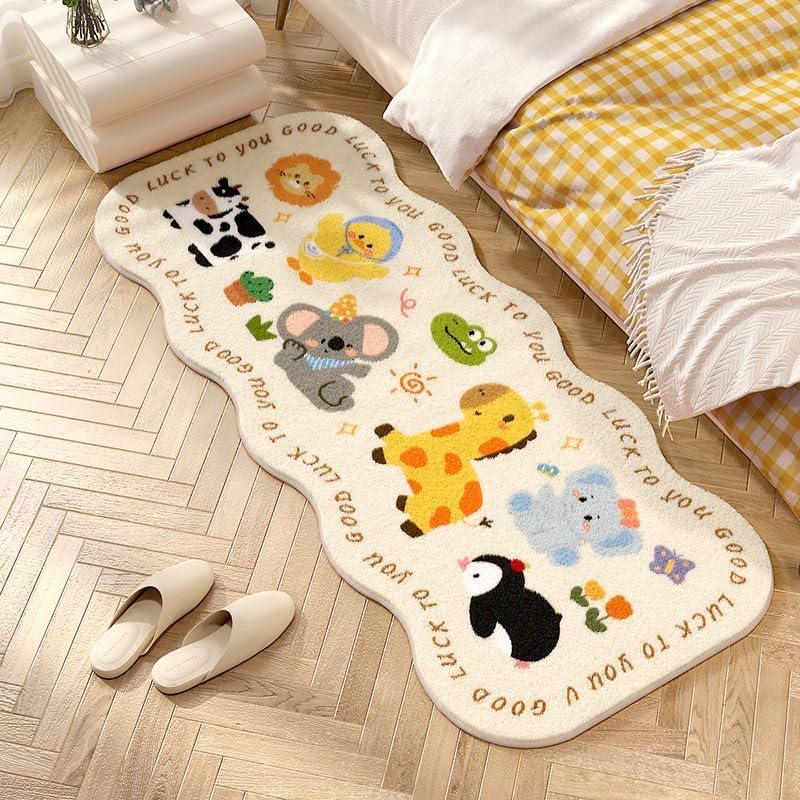 Home Bathroom Rules - VIKAMA Cartoon Rules Carpet - Children's