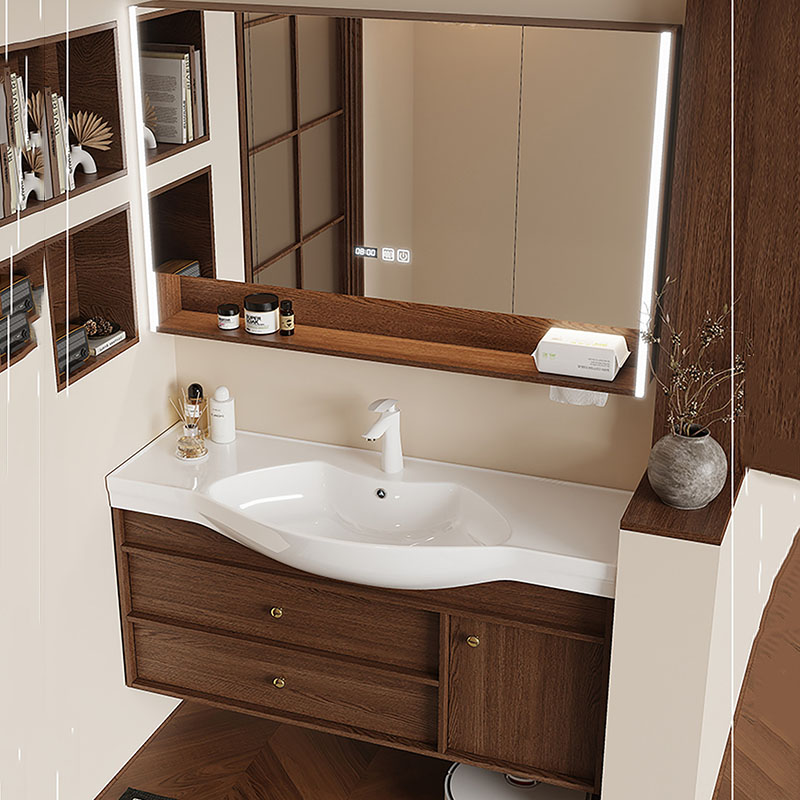 Home Bathroom Partition Wall - Mirror Storage Cupboard Organizer Toilet Partitions