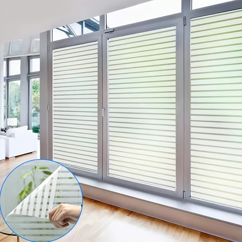 Home Bathroom Partition Wall - 1roll Frosted Window Film，Self-adhesive Opaque PVC
