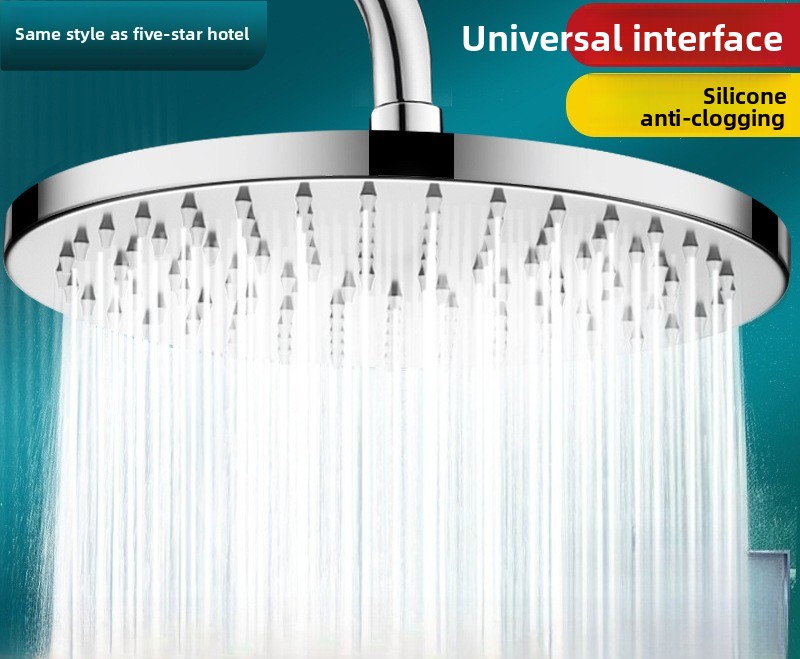 Homemade Bathroom Spray - Pressure-enhanced large-top spray shower head made