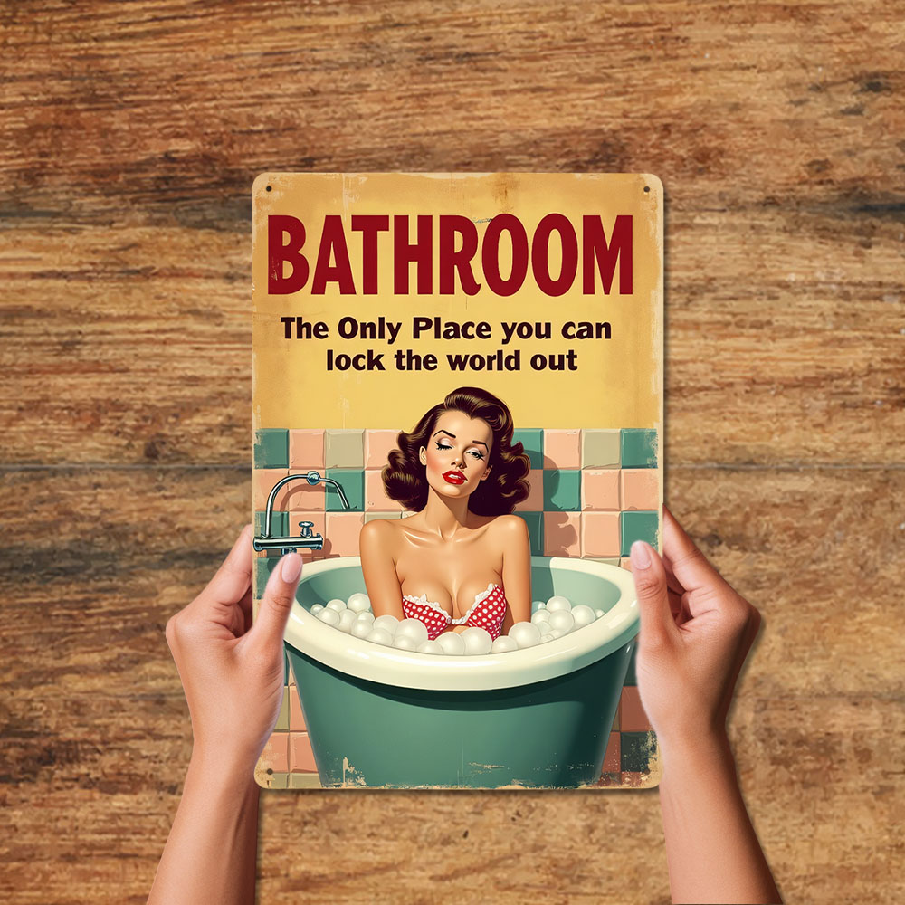 Funny Bathroom Rules Vintage M - đánh giá và giá Home Bathroom Rules