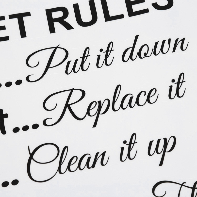 AS60-10X Toilet Rules Bathroom - đánh giá và giá Home Bathroom Rules