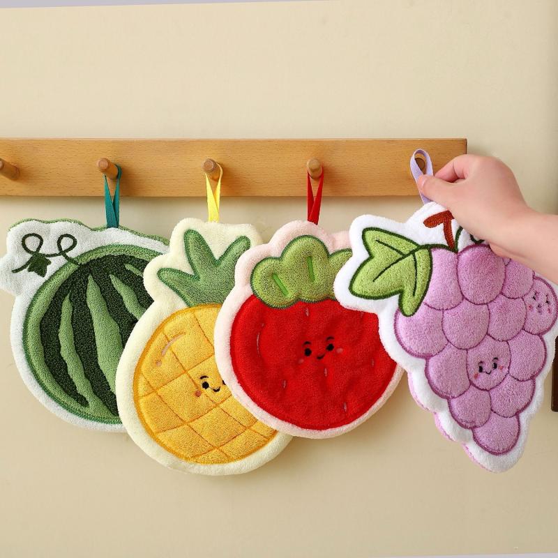 Fruit Hand Towel Kitchen Absor - đánh giá và giá Home Bathroom Cleaning
