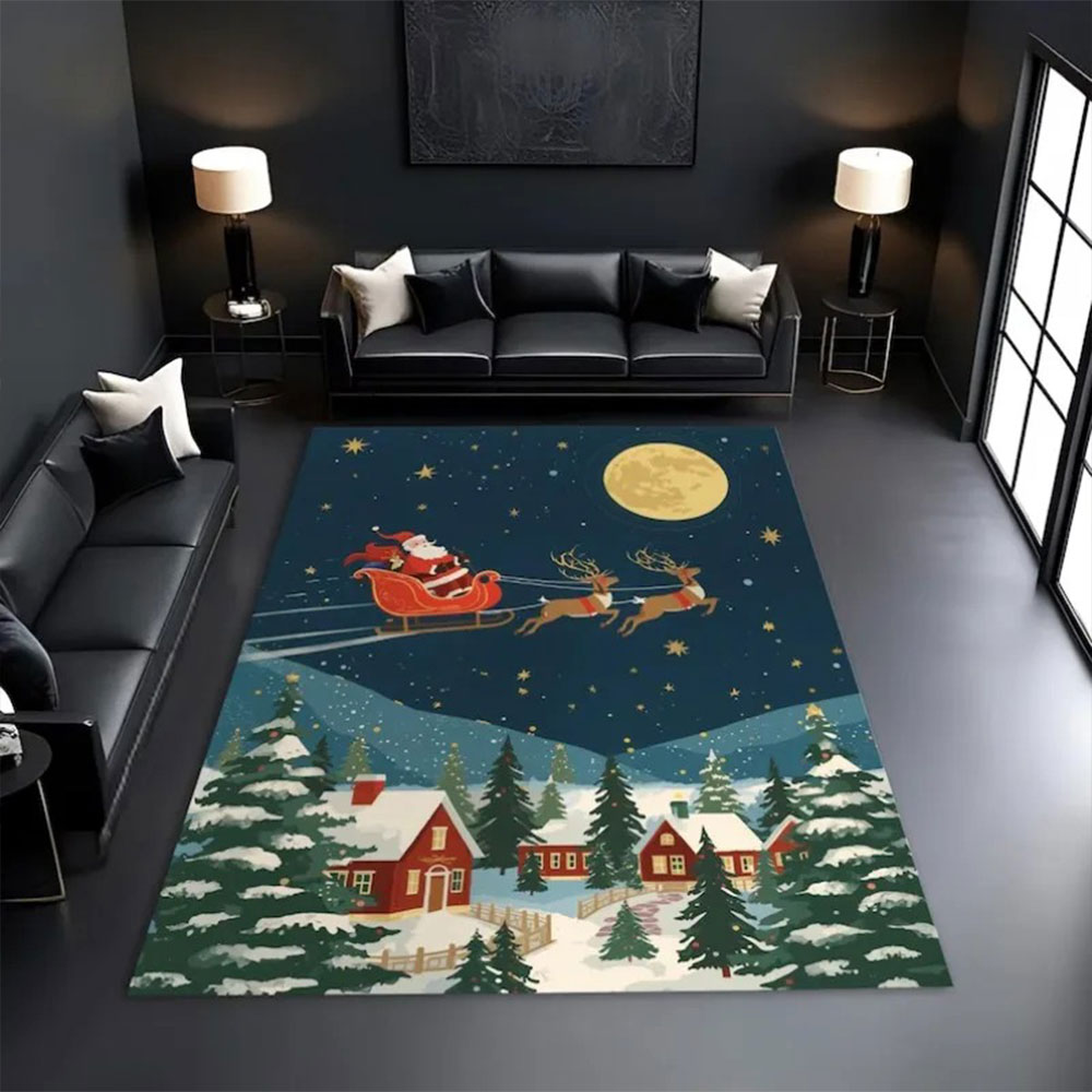 Christmas Santa Sleigh Rug Fes - đánh giá và giá Home Bathroom Scene