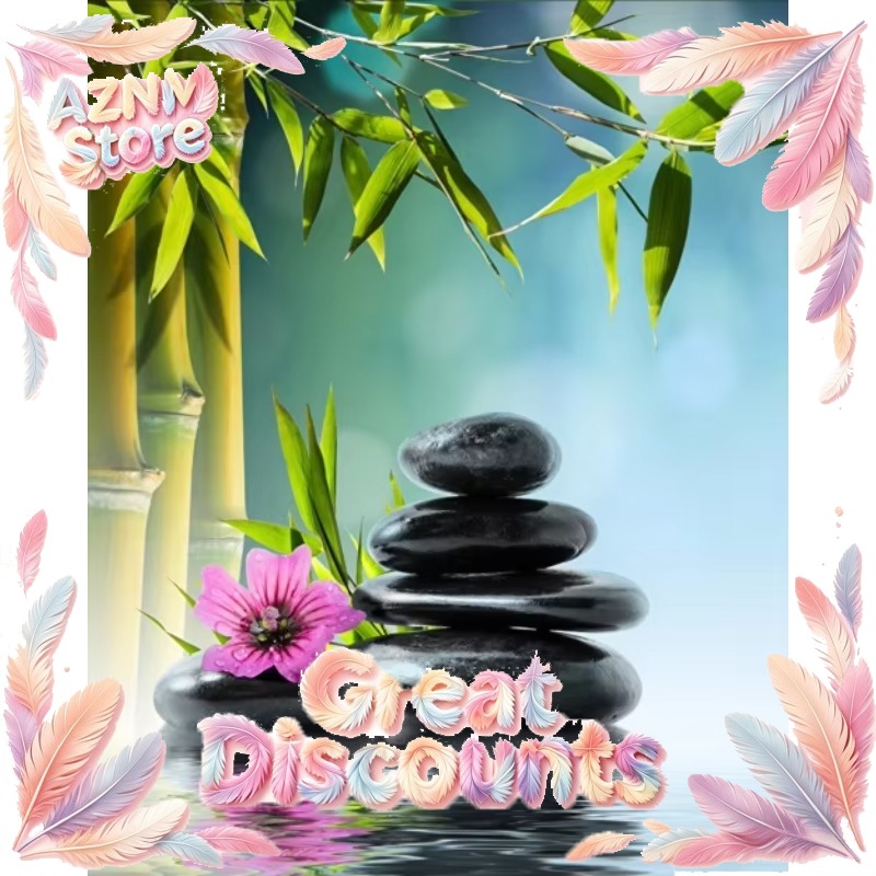 Green Bamboo Zen Stone Canvas  - đánh giá và giá Home Bathroom Scene