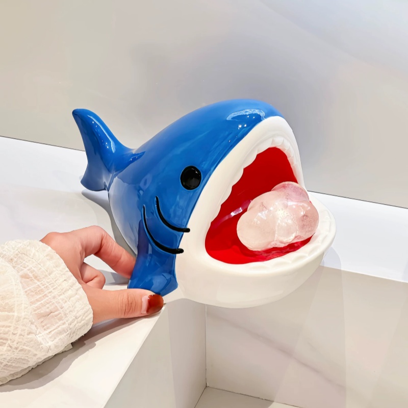 Cute Cartoon Big Mouth Shark S - đánh giá và giá Home Edit Bathroom Storage