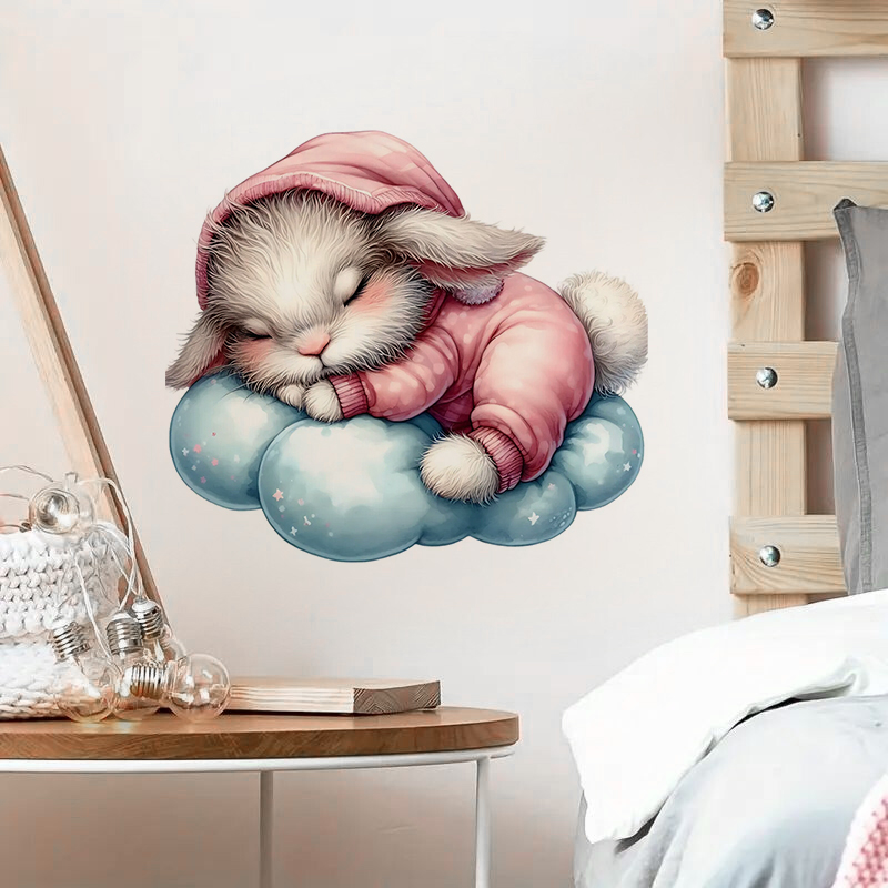 Cute Sleepy Bunny Sticker, Wat - đánh giá và giá Home Bathroom Wall Tiles