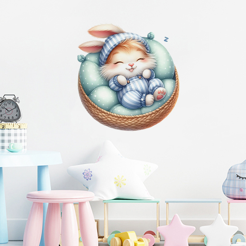 Cute Sleepy Bunny Sticker, Wat - đánh giá và giá Home Bathroom Wall Tiles