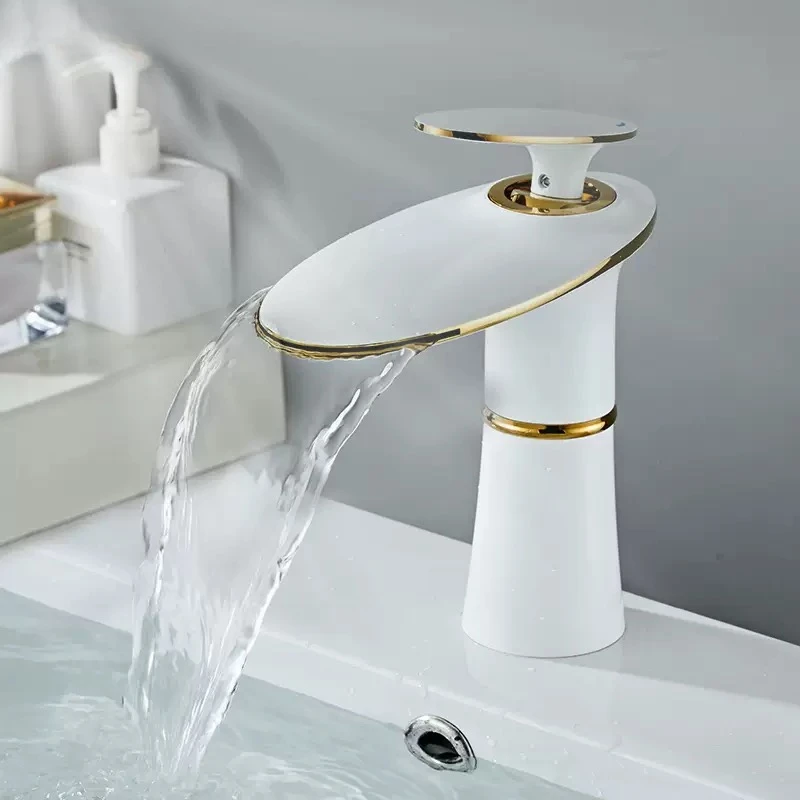 Waterfall Basin Faucet White G - đánh giá và giá Home Hardware Bathroom Faucets