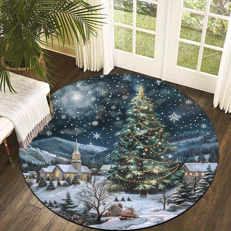 Vintage Winter Snow Scene Circ - đánh giá và giá Home Bathroom Scene
