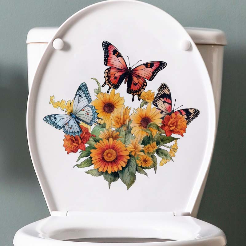 Rural Style Flower Watercolor  - đánh giá và giá Home Bathroom Wall Tiles