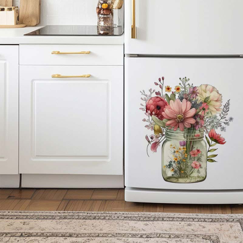 Rural Style Flower Watercolor  - đánh giá và giá Home Bathroom Wall Tiles