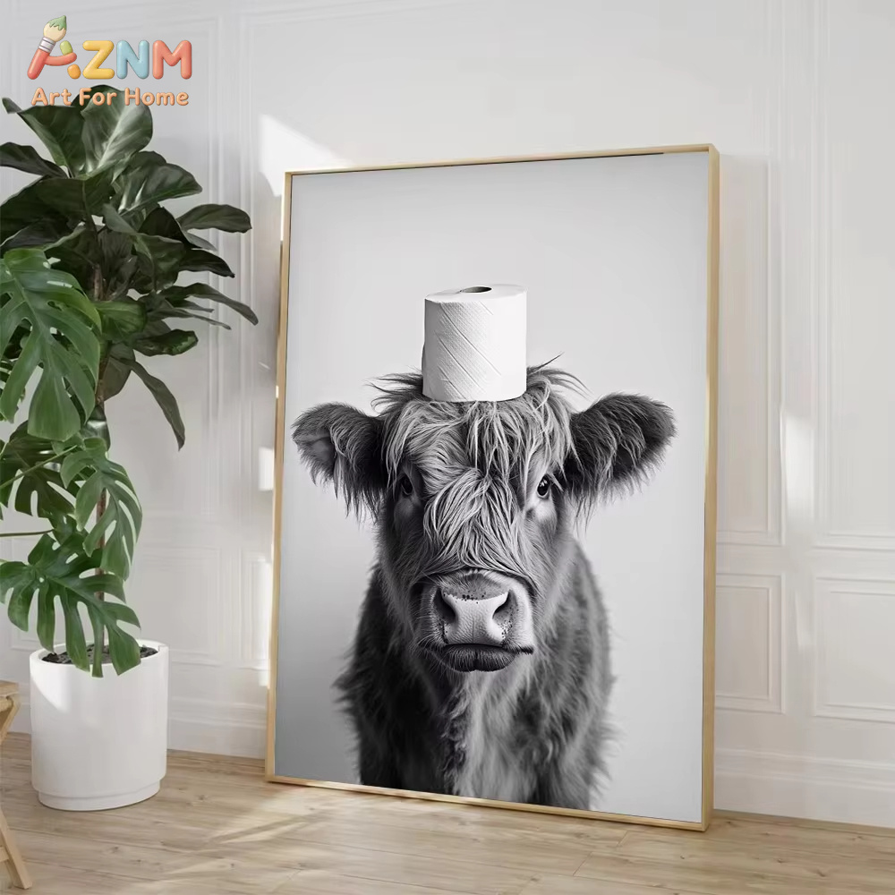 1PC, Highland Cow Otter Cat Ra - đánh giá và giá Home Bathroom Pictures