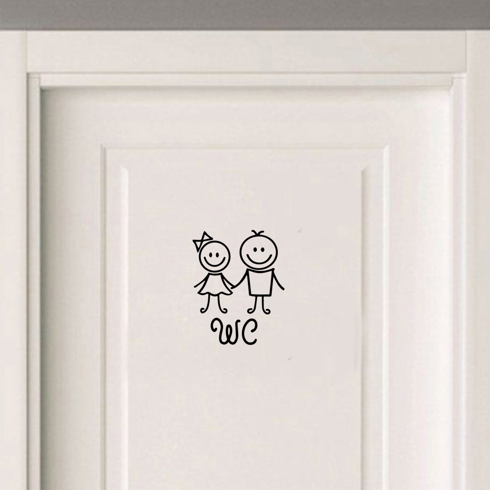 1 pc Cartoon Style Toilet and  - đánh giá và giá Home Bathroom Wall Tiles