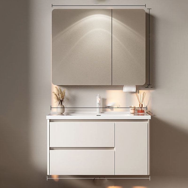 White Luxury Bathroom Cabinet  - đánh giá và giá Home Bathroom Partition Wall