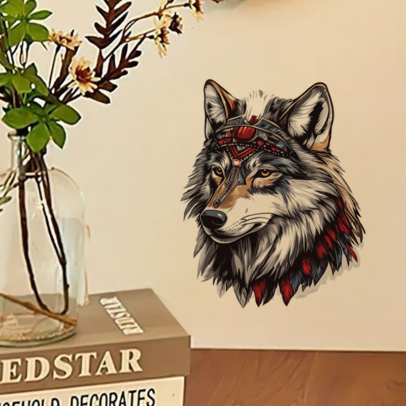 QT36# 1pc Cool Indian Wolf Sti - đánh giá và giá Home Bathroom Wall Tiles