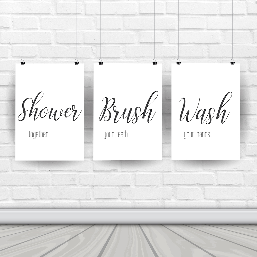 Wall Art Canvas Painting Funny - đánh giá và giá Home Bathroom Rules
