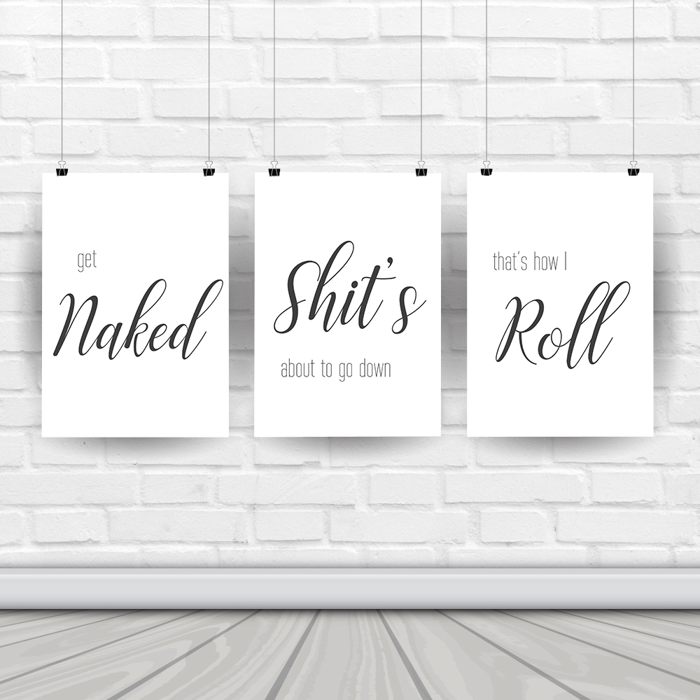 Wall Art Canvas Painting Funny - đánh giá và giá Home Bathroom Rules