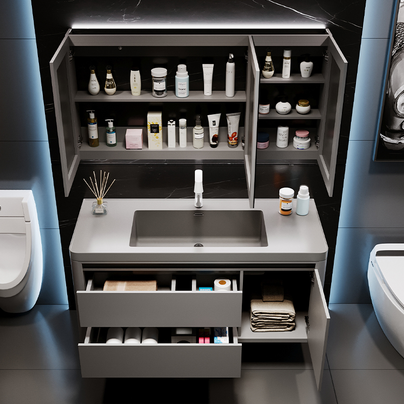 Organizer Mirror Bathroom Cabi - đánh giá và giá Home Bathroom Partition Wall