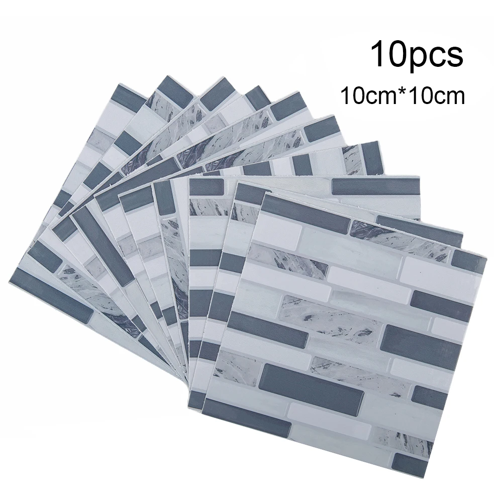 10x Self-Adhesive 3D-Mosaic Ti - đánh giá và giá Home Bathroom Wall Tiles