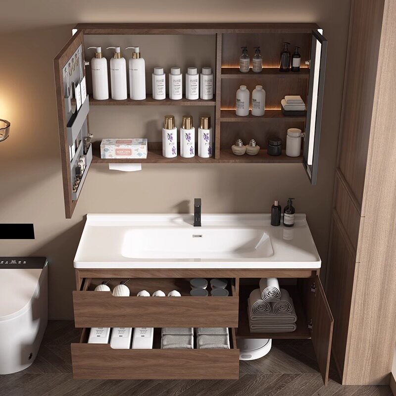 Wooden Modern Bathroom Cabinet - đánh giá và giá Home Bathroom Partition Wall