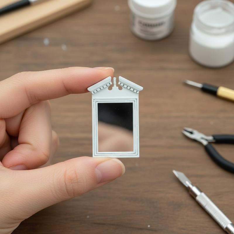 White Mirror Dollhouse Bathroo - đánh giá và giá Home Bathroom Scales