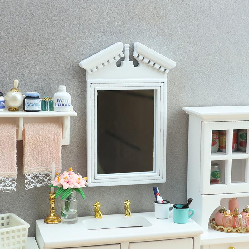 White Mirror Dollhouse Bathroo - đánh giá và giá Home Bathroom Scales