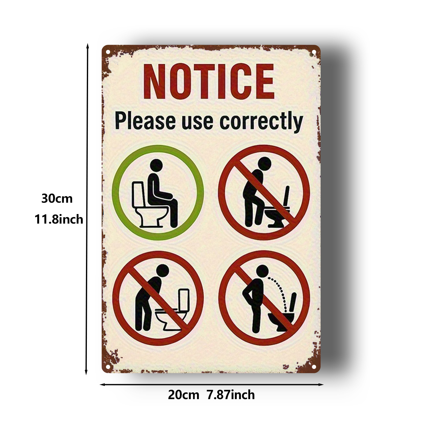 Vintage Flat 2D Aluminum Wall  - đánh giá và giá Home Bathroom Rules