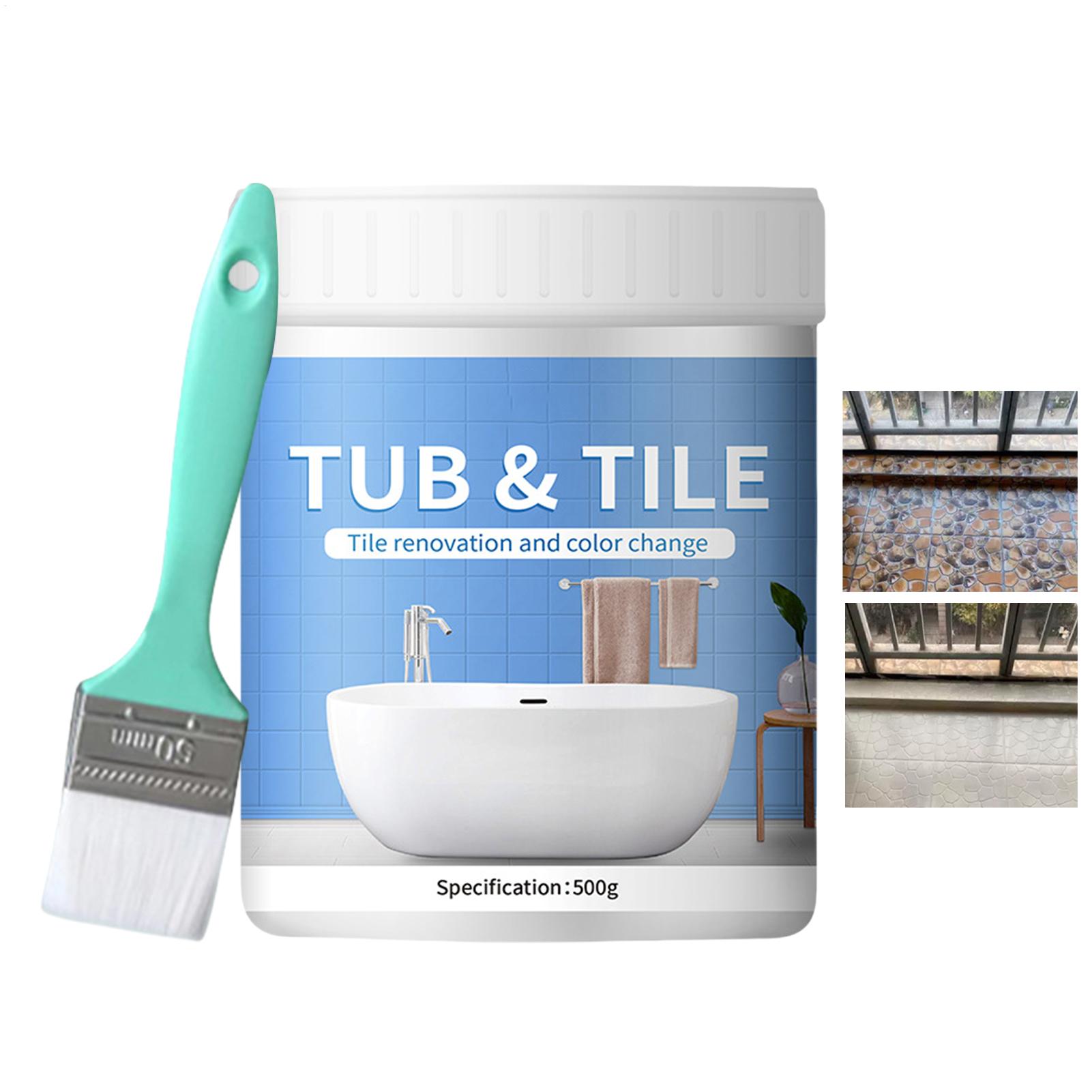 Bathroom Tile Paint Kit 500g W - đánh giá và giá Home Bathroom Wall Tiles