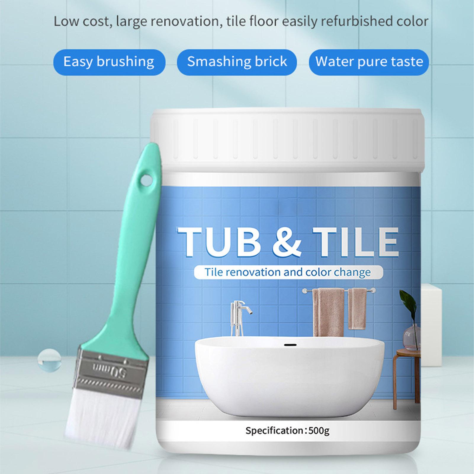Bathroom Tile Paint Kit 500g W - đánh giá và giá Home Bathroom Wall Tiles